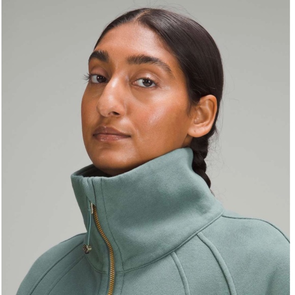 Lululemon Scuba Oversized Funnel Neck Half Zip in Medium Forest Size XS/S - Picture 1 of 12